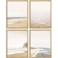 thumbnail image 3 of PixonSign 4 PCS Posters Sea Wave Wall Art Set White Minimalist Ocean Beach Seashore Landscape Prints Room Decor Nature Wilderness Multicolor Artwork for Living Room, Bedroom, Office - 8"x10" Natural, 3 of 5
