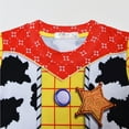 thumbnail image 4 of Kids Cow Boy Outfits Set T-shirt Short Pants Hat Halloween Birthday Dress Up, 4 of 8