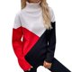 thumbnail image 1 of Gibobby Suéter para mujer, Suéter de punto de invierno para mujer, 2023, cuello alto, suéter de invierno para otoño, suéter de manga larga(Rojo,CH), 1 of 5
