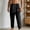 Black, variant on Mens Joggers Pants Quick Dry Athletic Workout Running Track Gym Pants High Waist Drawstring Sports Pants with Pocket