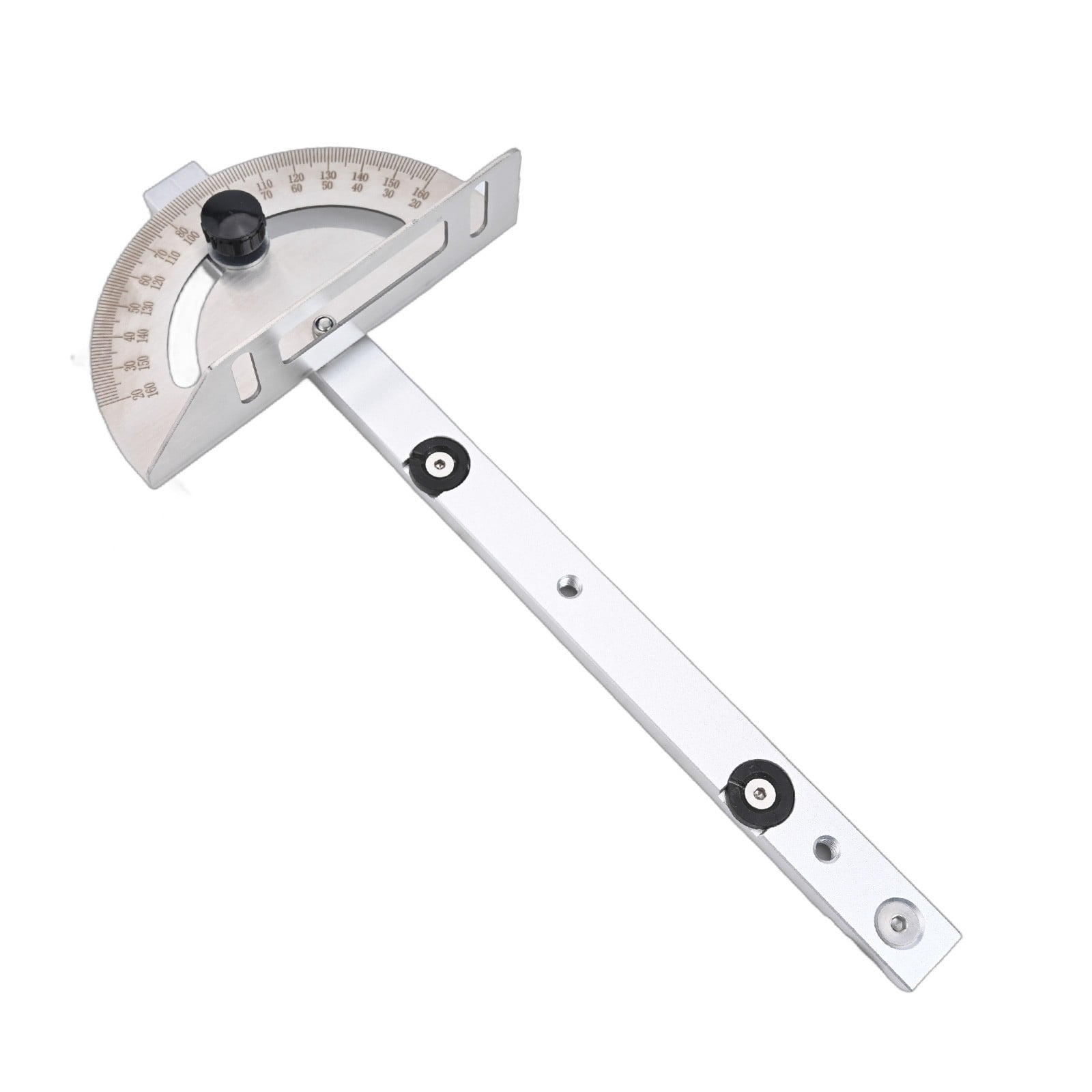 Woodworking Table Saw Adjustable Angle Ruler Miter Gauge with Track Stop Backer A