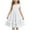White, variant on Kovlvoll Teen Girls Summer Dress Fashion Clothes Ruffle Short Sleeve Round Neck Solid Color Child Girl Dresses