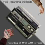 LoopTone Vinyl Record Player Turntable with Bluetooth, CD, Tape, Radio, USB Recorder, Stereo Home System
