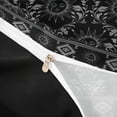 thumbnail image 4 of Homewish Boho Sun Moon Bedding, Victorian Damask Aztec Duvet Cover Full, Black Gray, Black Reversible 3-Piece, 1 Duvet Cover and 2 Pillowcases, 4 of 6