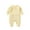 Yellow, variant on KYAIGUO Baby Infant Unisex Romper Jumpsuit Organic Cotton One-Piece Coverall Onesies Long Sleeve Cotton Jumpsuit Outfit Clothes