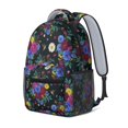 thumbnail image 2 of Pioneer Flower Floral Print Pattern Backpack for School, Cute School Bag with Adjustable Shoulder Straps and Padded Back, 15.3"x11"x6.7", 2 of 5