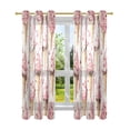 thumbnail image 7 of Yayeee Window Curtains Light Filtering 63"x42" Grommet Panel Pair Home Living Room Decor, Pink Ice Cream Pattern, 7 of 7