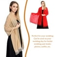 thumbnail image 4 of Unatoiry Foulard à la Mode Écran Solaire Ombrage Foulards Longue Étole Châle Doux pour la Peau Cape Rouge au-Dessus de 175 cm, 4 of 6
