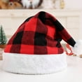 thumbnail image 6 of Party Hat MerryChristmas Plush Hat for Festival Family Gathering PartyFavor Props Hat Holiday Cap Decorative Santa Hat, 6 of 9