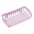 thumbnail image 1 of Wosthever Escurridor de plástico para cocina, ventosas dobles, escurridor de plástico, estante de cesta para fregadero, soporte de esponja Organizadores de utensilios de cocina Violeta, 1 of 6