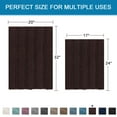 thumbnail image 3 of Primebeau Absorbent Bath Mats, Shaggy Chenille, Thick Floor Mats, Set of 2, Chocolate, 3 of 7
