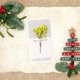 thumbnail image 2 of Tarjeta de felicitación con flores secas Diseño ecológico único Papel kraft marrón reciclado Los amantes de la naturaleza celebran con belleza natural, 2 of 6