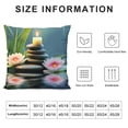 thumbnail image 5 of GOSMITH Zen Stones Pillow Covers,Outdoor Bamboo Lotus Flower Throw Cushion Covers for Couch Sofa Bed,Quiet Contemplation Cultivation Room Decor Cushion Cases for Kids Adults, 5 of 5