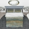 thumbnail image 3 of Designart 'Brown Rain' Geometric Duvet Cover Set, 3 of 4
