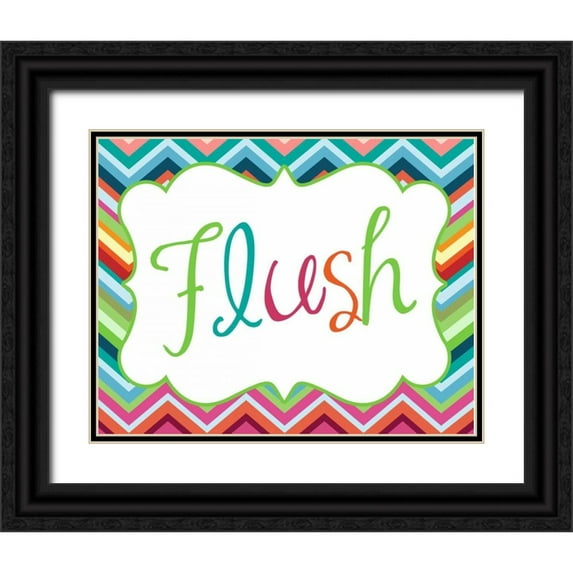 Robinson, Tamara 32x26 Black Ornate Wood Framed with Double Matting Museum Art Print Titled - Colorful Flush