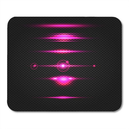 SIDONKU Glowing Purple Pink Light Effects Abstract Realistic Sci Fi Highlights Creative Modern Particles Luminous Mousepad Mouse Pad Mouse Mat 9x10