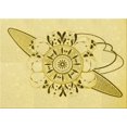 thumbnail image 1 of Ahgly Company Machine Washable Indoor Rectangle Transitional Orange Gold Area Rugs, 8' x 10', 1 of 7