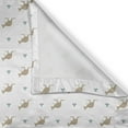 thumbnail image 4 of Ambesonne Kangaroo Window Valance, Tulip Flower and Animals, 54" X 18", Almond Green Camel Taupe, 4 of 5