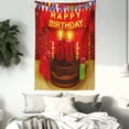 thumbnail image 4 of 60th Birthday Decorations Tapestry, Festive Party Theme Show Inspired Curtains Cakes Box Art Print, Wall Hanging for Bedroom Living Room Dorm Decor, 40W X 60L Inches, Multicolor, by Ambesonne, 4 of 5