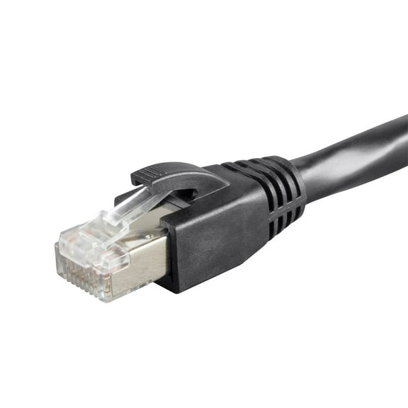 Monoprice Cat6 Ethernet Network Patch Cable - 50 feet - Black | 23AWG, F/UTP, CMP, Plenum rated - Entegrade Series