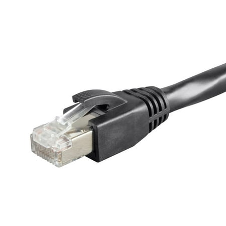 UPC: 0889028077535 | Monoprice Cat6 Ethernet Network Patch Cable – 50 feet – Black | 23AWG  F/UTP  CMP  Plenum rated – Entegrade Series
