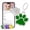 Green, variant on QR Code Pet ID Tag | Instant Scan-Based Alert & Location Notification | Free Essential Features, No Subscription | Scratch-Resistant Metal Edge | Updatable Profile for Dogs & Cats Collar