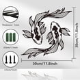 thumbnail image 2 of Tai Chi Metal Wall Art Decor Fish Wall Silhouette Sculpture Signs Yin Yang Fish Wall Hanging Decor for Home Balcony Garden Courtyard Indoor Outdoor 11.8x11.8 Inch, 2 of 6
