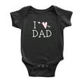 thumbnail image 3 of I Love Mom and I Love Dad Newborn Twins Bodysuit Baby Boys Girls Sister Brother (Black, 0-3M), 3 of 5