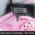thumbnail image 3 of YIMEIS Flannel printed Christmas kitchen decorative mats, kitchen mats, bathroom mats, door mats, carpets, durable Pink Snowman Festival 15.7'' x 23.6''+19.7'' x 31.5''+17.7'' x 47.2'', 3 of 10