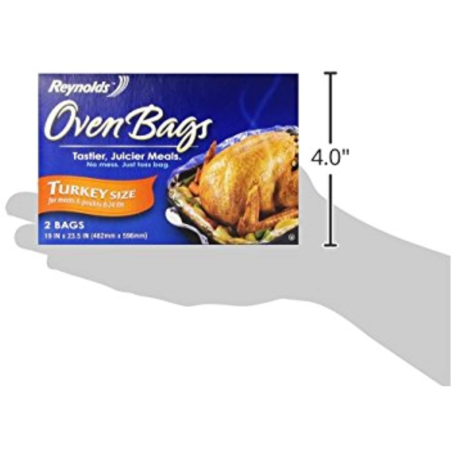 Reynolds Kitchens Oven Bags Turkey Poultry Size 8-24lbs 19x23.5 4 Total  Bags