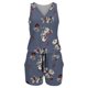 thumbnail image 4 of Gibobby pantalones deportivos Mujeres Summer Casual Print Jumpsuit High cintura Playsuits Sleeveveless Jumpsuit strappy Beach Pocket Romper(Gris， XXL), 4 of 5