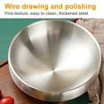 thumbnail image 3 of Modern Household Snack Bowl Gift Serving Bowl,  Stainless Steel, Soup, Cooked Food, Salads, Fruit，Salad bowl, snack bowl, household, 3 of 5