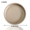 thumbnail image 4 of Pizza Pan Non-stick Round Shape Baking Tray Mold Mold Non-stick Seamless Metal Kitchen Oven Plate Bakeware, 10 Inch, 4 of 6