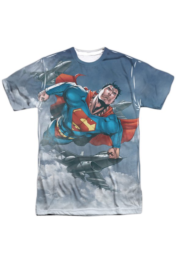 Superman - In The Sky - Short Sleeve Shirt - Medium