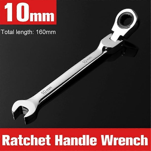Llave combinada de trinquete de doble cabezal de 6 mm, 7 mm, 8 mm, 9 mm, 10 mm y 11 mm, llave de boca de liberación rápida