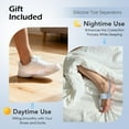 thumbnail image 5 of Bunion Corrector for Women & Men with Adjustable Knob Silicone Pad, Bunion Relief Big Toe Splint for Left/Right Feet, Gray, 5 of 10