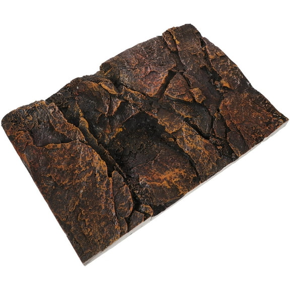 Soimiss Aquarium Background Stone Background Board Yellow Rock Pu 1Set