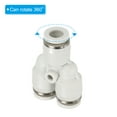 thumbnail image 3 of Unique Bargains Pousser pour Connecter les Raccords, 12 Pack Raccords Diviseurs, Blanc, 1/4 de Pouce Od, 3 of 5