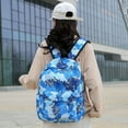 thumbnail image 3 of AMERTEER 3Pcs Tie-Dye Backpack for Student Bookbag Set with Lunch Box Pencil Case(Purple), 3 of 7