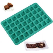 40-Cavity Square Caramel Candy Silicone Molds,Chocolate Truffles Mold,Whiskey Ice Cube Tray,Grid Fondant Mould,Hard Candy Mold Pralines Gummy Jelly Mold