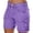 Purple, variant on Shorts for Women Loose Solid Color Mini Pants with Buttons Summer Beach Cargo Shorts Comfortable Hot Pants Cargo Shorts Purple XL