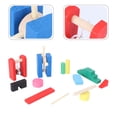 thumbnail image 3 of 1 Set Wooden Domino Blocks Building Toy Funny Dominoes Games Educational Toys, 3 of 5