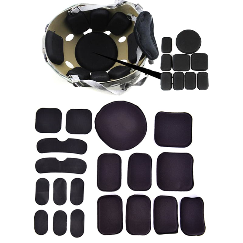 19pcs black EVA foam pad cushion for tactical airsoft military cycling helmet.rd