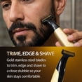 thumbnail image 4 of Cutting Edge Single Blade Face & Body Shaver for Men w/ 5 Guide Combs, Wet/Dry Battery-Powered, 4 of 11