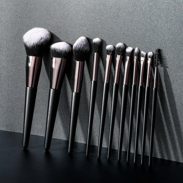 Ganfancp 11 Pinceles de Maquillaje Set de Herramientas de Maquillaje Pincel para Sombras de Ojos Pincel para Pestañas Herramienta de Maquillaje Rebajas Flash Deals 1 X 11 Brochas Cosméticas