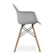 thumbnail image 4 of Modholic Eiffel Armchair With Wood Legs, Gray (Set Of 4), 4 of 6