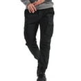thumbnail image 2 of Kmbangi Men Casual Pants, Solid Color Tied Middle Waist Trousers, 8 Colors, 2 of 7