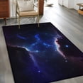thumbnail image 2 of 3'x5' Rug for Living Room Bedroom, Navy Blue Sky Washable Area Rugs Non-Slip Carpet Mats, Modern Art Stars Indoor Low Pile Area Rug Runner for Kitchen, Mudroom, 2 of 8