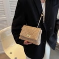 thumbnail image 6 of Women Shoulder Bag Fashion Clutch Handbag Quilted Designer Crossbody Bag with Chain Strap, 6 of 6