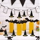 thumbnail image 4 of GAXIRE 8 mini sombreros de bruja negros hechos a mano, fundas de fieltro para botellas de vino, decoración para Halloween, accesorios para el cabello, manualidades., 4 of 4